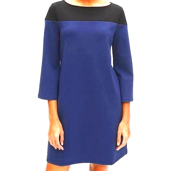 GAP Dresses & Skirts - Gap Colorblock Shift Dress Black/Blue Sz XS